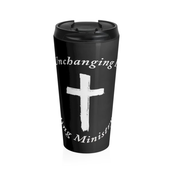 Unchanging Ministry Stainless Steel Travel Mug (Cross)