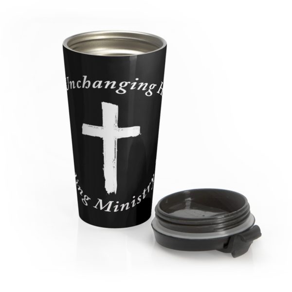 Unchanging Ministry Stainless Steel Travel Mug (Cross) - Image 5