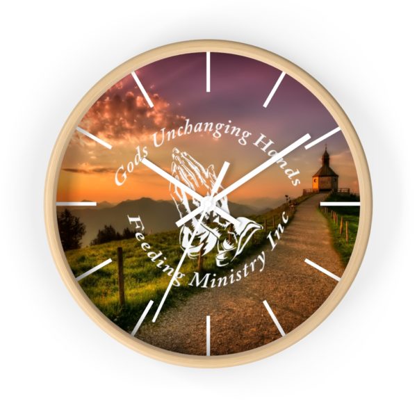 Unchanging Ministry Wall Clock (White Hands)