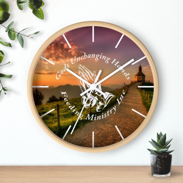 Unchanging Ministry Wall Clock (White Hands) - Image 3
