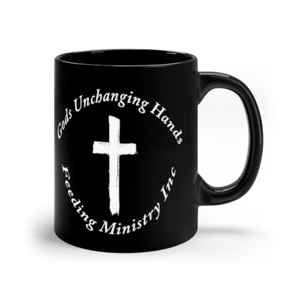 Unchanging Ministry 11oz Black Mug (Cross) - Image 4