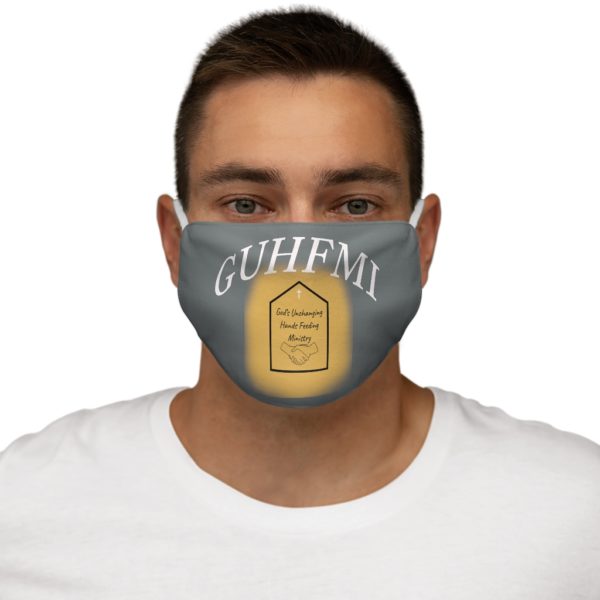 Unchanging Ministry  Snug-Fit Polyester Face Mask (White Logo) - Image 3