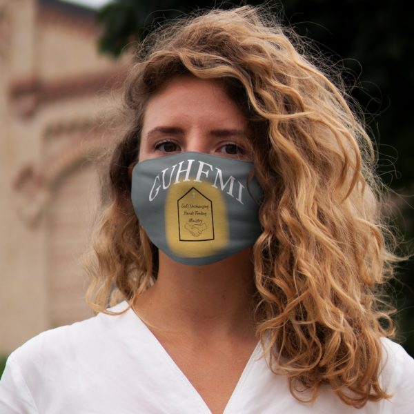 Unchanging Ministry  Snug-Fit Polyester Face Mask (White Logo)