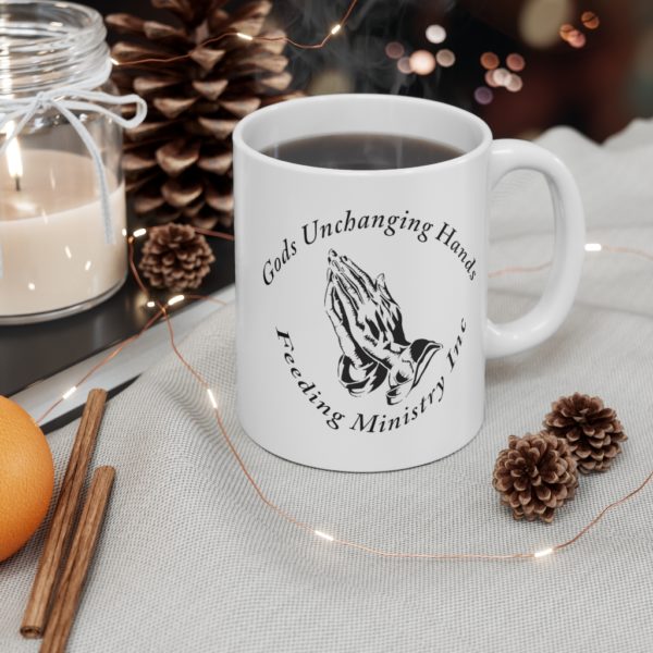 Unchanging Ministry 11oz White Mug (Black Hands)