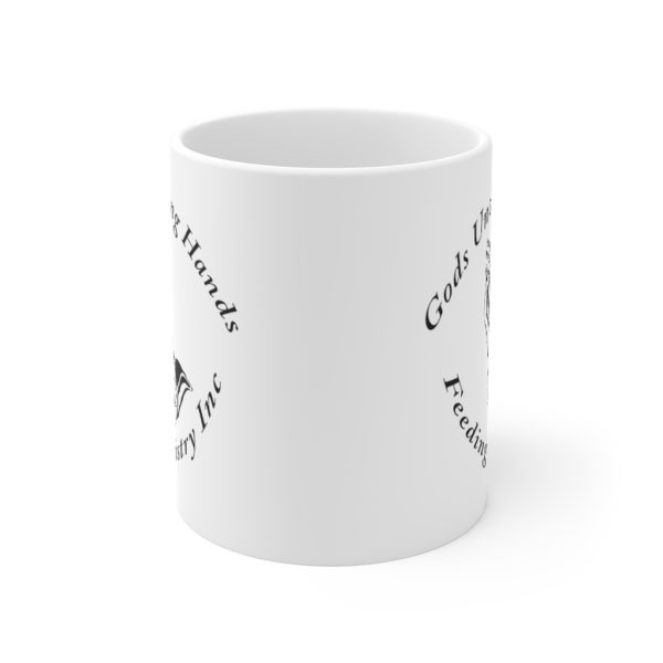 Unchanging Ministry 11oz White Mug (Black Hands) - Image 2